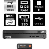 Lenovo ThinkCentre 50Q Gen 4 12LN0048TRP408 Dahili Intel UHD Graphics Intel Core i5 13420H 12 GB 1 TB Windows 11 Pro Mini Pc + Per4 USB Flash Bellek