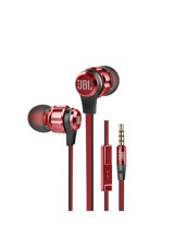 Jbl T180A Silikonlu Mikrofonlu 3.5 Mm Jak Kablolu Kulaklık Kırmızı