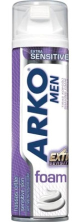 Arko Men Extra Sensitive Hassas Ciltler İçin Seyahat Boyu Tıraş Köpüğü 200 ml