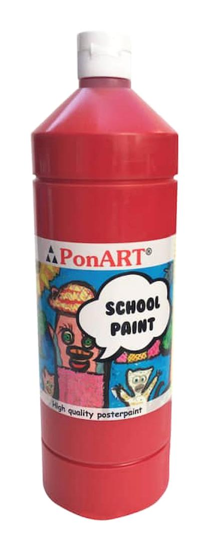 Ponart School Paint Açık Kırmızı 250 ml Guaj Boya