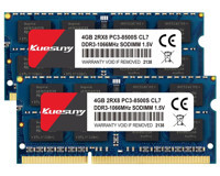 Kuesuny 8 GB DDR3 2x4 1066 MHz Ram Mavi