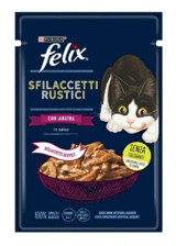 Felix Ördek Parça Etli Yaş Kedi Maması 26x80 gr