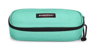 Eastpak Oval Single Spark Thoughtful Su Yeşili Düz Bez Tek Gözlü Oval Cüzdan Kalemlik