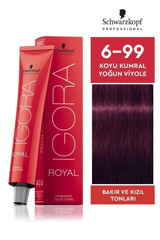 Schwarzkopf Igora Royal 6-99 Koyu Kumral Yoğun Viyole Krem Saç Boyası 60 ml