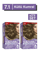 Wella Koleston Supreme 7-1 Küllü Kumral Krem Saç Boyası 2x50 ml