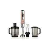 Korkmaz Mia Mega 1500 ml Plastik Hazneli Turbolu 4 Bıçaklı 4'lü Blender Seti Rose Gold