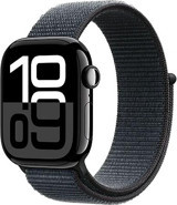 Apple Watch Series 10 GPS + Cellular WatchOS Su Geçirmez 42 mm Simsiyah Alüminyum Kasa ve Mürekkep Moru Spor Loop Kordon Dikdörtgen Unisex Akıllı Saat