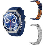 Rabbit Store Watch G3 Ultimate Android 45 mm Silikon Kordon Yuvarlak Unisex Akıllı Saat Lacivert