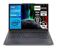 Lenovo Thinkpad E14 G5 21JK0004TX017 Harici Intel Iris Xe Graphics Eligible Intel Core i5 1335U 8 GB Ram 256 GB SSD 14 inç WUXGA Windows 11 Pro Laptop