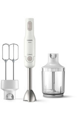 Philips Promiks 500 ml Plastik Hazneli Çift Bıçaklı Tekli Mini El Blender Beyaz