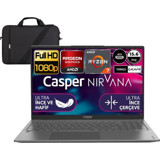 Casper Nirvana X600.5700-BV00X2 Harici AMD Radeon RX Vega 8 AMD Ryzen 7 5700U 16 GB Ram 1 TB SSD 15.6 inç Full HD FreeDos Laptop + Çanta