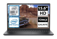 Dell Vostro 3510 N1823VN3510_U Harici Intel UHD Graphics Intel Core i3 1115G4 4 GB Ram 256 GB SSD 15.6 inç HD FreeDos Laptop