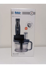 Fakir Mr.Chef Quadro 1500 ml Buz Kırıcılı Turbolu 4 Bıçaklı 3'lü Blender Seti Antrasit