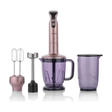 Schafer Meister Mega 1500 ml Turbolu Çift Bıçaklı 11'li Blender Seti Bronz