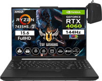 Asus Tuf Gaming A15 7435HS FA507NVR-LP005018 Harici GeForce RTX 4060 AMD Ryzen 7 7435HS 16 GB Ram 1 TB SSD 15.6 inç Full HD Windows 11 Home Oyuncu Laptop + Zetta Çanta