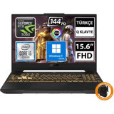 Asus Tuf Gaming F15 FX507ZC4-HN081W06 CNT007 Harici GeForce RTX 3050 Intel Core i5 12500H 32 GB Ram 512 GB SSD 15.6 inç Full HD Windows 11 Home Oyuncu Laptop