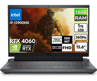 Dell Gaming G15 5530 G155530017U BT9 Harici GeForce RTX 4060 Intel Core i9 13900HX 16 GB Ram 1 TB SSD 15.6 inç Full HD FreeDos Oyuncu Laptop