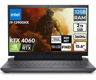 Dell Gaming G15 5530 G155530017U BT22 Harici GeForce RTX 4060 Intel Core i9 13900HX 32 GB Ram 2 TB SSD 15.6 inç Full HD FreeDos Oyuncu Laptop