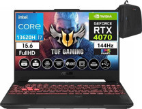 Asus Tuf Gaming F15 FX507VI-LP09618 Harici GeForce RTX 4070 Intel Core i7 13620H 16 GB Ram 1 TB SSD 15.6 inç Full HD Windows 11 Home Oyuncu Laptop + Zetta Çanta