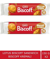 Lotus Biscoff Kremalı Bisküvi 2x150 gr