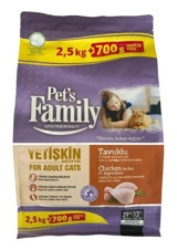 Pet's Family Premium Tavuk Tahıllı Yetişkin Kuru Kedi Maması 3.2 kg