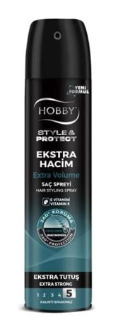 Hobby Style&Protect Dolgunlaştırıcı/Hacim Islak Görünüm Keratinli Güçlü Saç Spreyi 250 ml