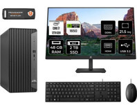 Hp Pro 400 G9 6U3M9EAMNT4344 Harici GeForce GTX 1650 Intel Core i7 12700 48 GB Ram 2 TB SSD Tower FreeDos 21.5 inç Monitörlü Masaüstü Oyuncu Bilgisayarı + PER4 BELLEK