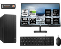 Hp Pro 290 G9 8T2X2ESMNT3349 Harici GeForce GT 1030 Intel Core i7 13700 64 GB Ram 2 TB SSD Tower FreeDos 21.5 inç Monitörlü Masaüstü Oyuncu Bilgisayarı + PER4 BELLEK