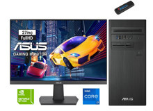 Asus S500TE-I7161TBB0D H1S500TE-I7161TBB0D57 Harici GeForce GT 1030 Intel Core i7 13700 64 GB Ram 512 GB SSD Tower Windows 11 Pro 27 inç Monitörlü Masaüstü Oyuncu Bilgisayarı + Zetta Flash Bellek