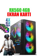 Dmc N35X Harici Radeon RX 560 Intel Core i5 2400 16 GB Ram GDDR5 256 GB SSD Tower FreeDos Masaüstü Oyuncu Bilgisayarı