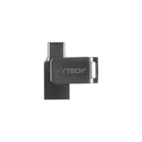 Hytech Hy-Xufot Şifreli Mini Çift Taraflı USB 3.0 Usb Type-A Type-C 64 GB Flash Bellek Gri