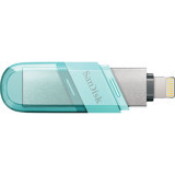 Sandisk IXpand Flip Sdıx90N-128G-Gn6Nj Çift Taraflı USB 3.1 Lightning Usb Type-A 128 GB Flash Bellek Gümüş