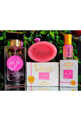MUSK AL TAHARA Rose Misk 3 Parça Kadın Parfüm Seti EDT Rose Misk + Rose Misk Parfümü + Rose Misk Sabunu