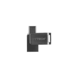 Hytech Hy-Xufot Şifreli Mini Çift Taraflı USB 3.0 Usb Type-A Type-C 16 GB Flash Bellek Gri
