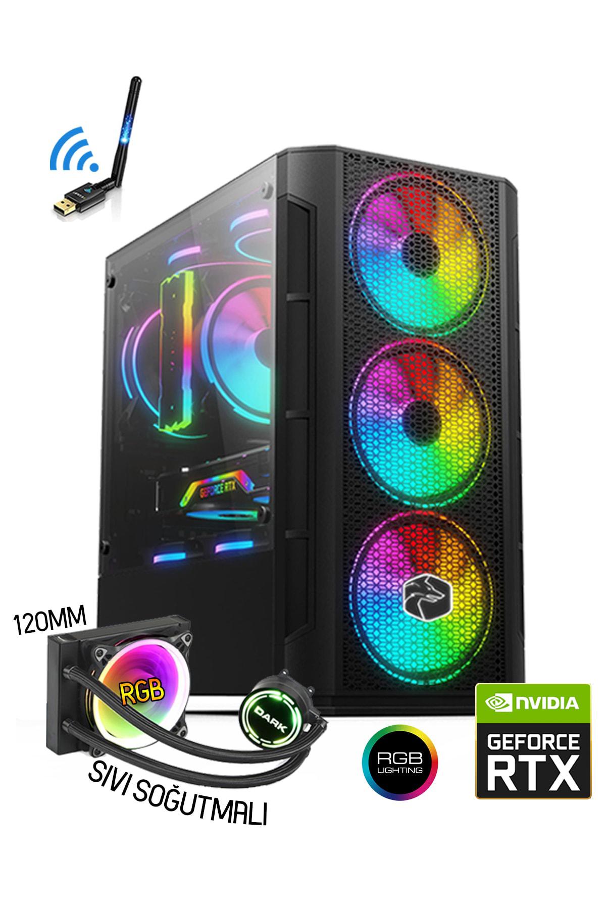 Zeiron Colder X12 Harici GeForce RTX 3050 Intel Core i5 10400F 32 GB Ram 512 GB SSD Tower FreeDos Masaüstü Oyuncu Bilgisayarı