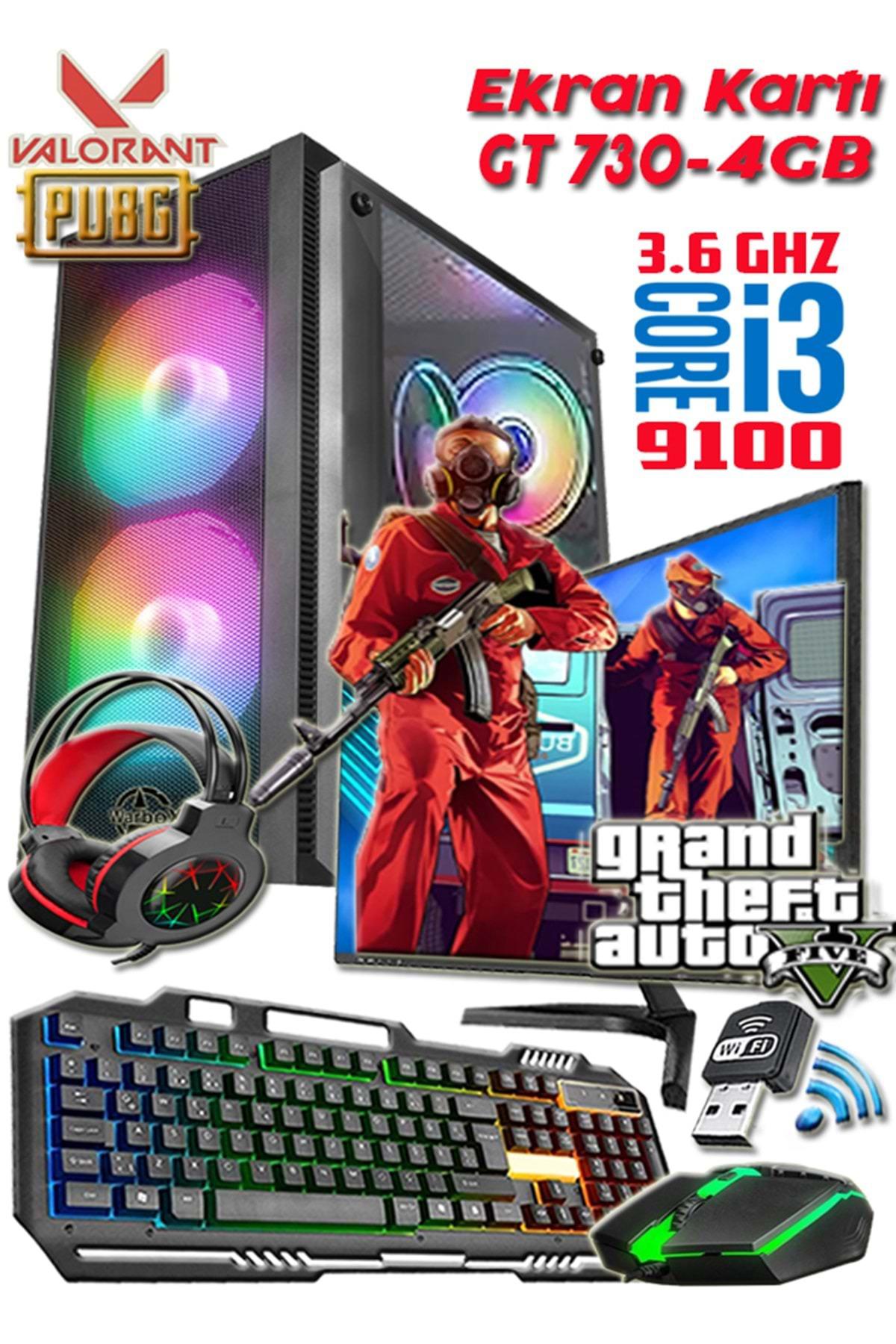 Leo Pro Harici GeForce GT 730 Intel Core i3 9100 8 GB Ram 256 GB SSD Tower FreeDos Masaüstü Oyuncu Bilgisayarı