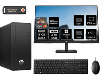 Hp 295 G8 6D389EAMNT364 Dahili Radeon Graphics AMD Ryzen 7 5700G 16 GB Ram 2 TB SSD Tower Windows 11 Home 21.5 inç Monitörlü Masaüstü Bilgisayar + PER4 BELLEK