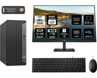 Hp Pro 400 G9 6U3M8EAMNT408 Dahili Intel UHD Graphics 730 Intel Core i5 12400 12 GB Ram 1 TB SSD Tower Windows 11 Pro 21.5 inç Monitörlü Masaüstü Bilgisayar + PER4 BELLEK