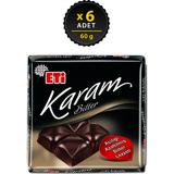 Eti Karam Bitterli Çikolata 60 gr 6 Adet