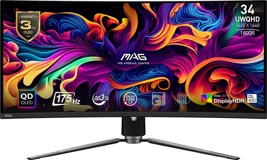 MSI MAG 341CQP 75 Hz 0.03 ms 34 inç WQHD Curved IPS HDMI 2560x1440 px OLED Monitör