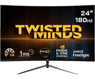 Twisted Minds TM24RFA 180 Hz 1 ms 23.6 inç FHD Curved VA HDMI Freesync G-Sync 1920x1080 px LED Monitör