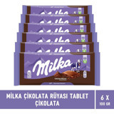Milka Sütlü Çikolata 100 gr 6 Adet