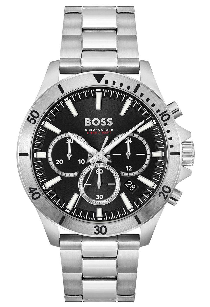 Boss Watches HB1514057 Takvimli 45 mm Çelik Kordon Analog Erkek Kol Saati