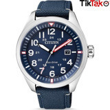 Citizen AW5000-16L Takvimli Lacivert Deri Kordon Analog Erkek Kol Saati