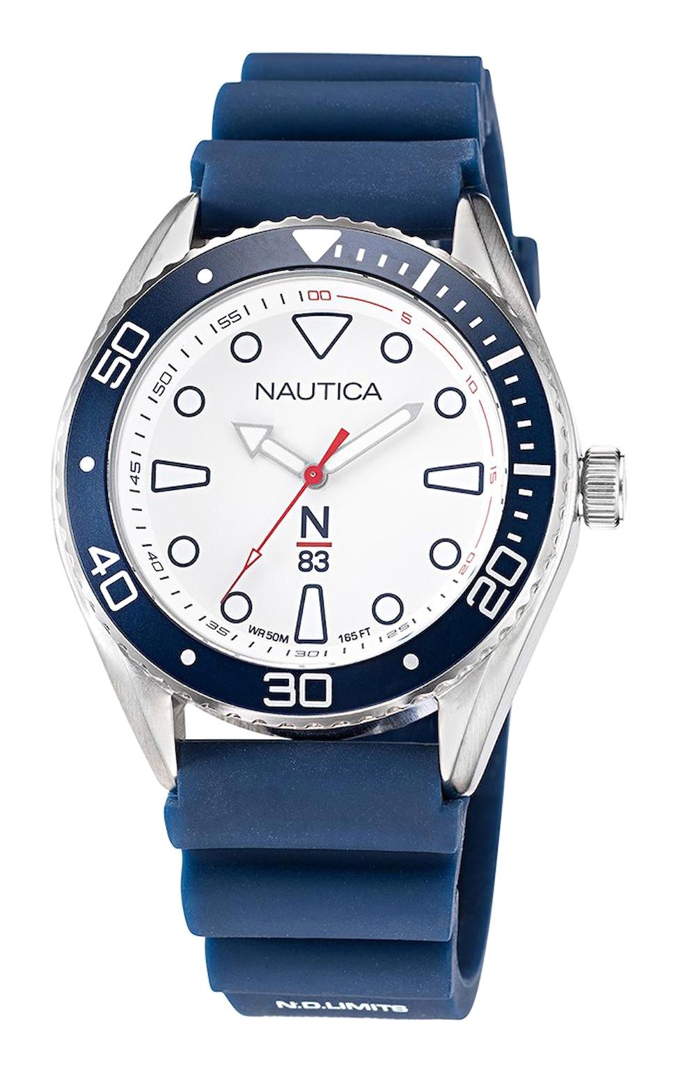 Nautica NAPFWF115 44 mm Lacivert Silikon Kordon Analog Erkek Kol Saati