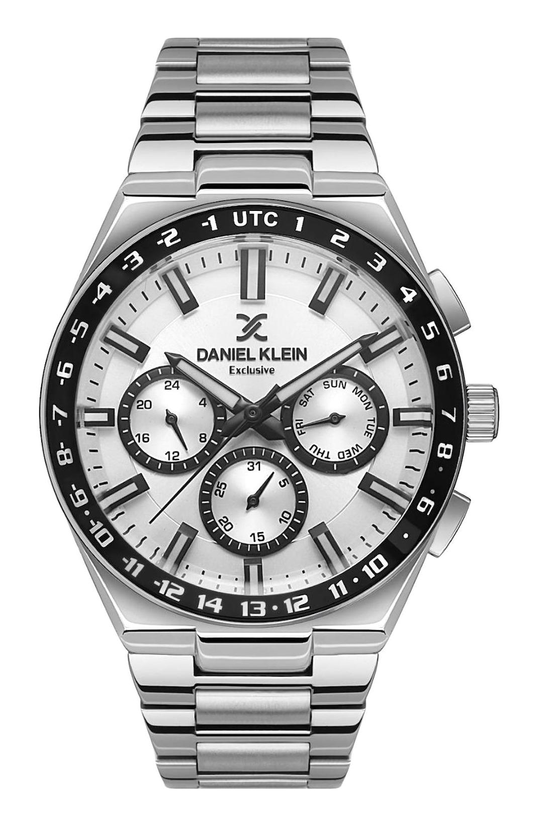 Daniel Klein DK.1.13522.1 Takvimli 42 mm Çelik Kordon Analog Erkek Kol Saati