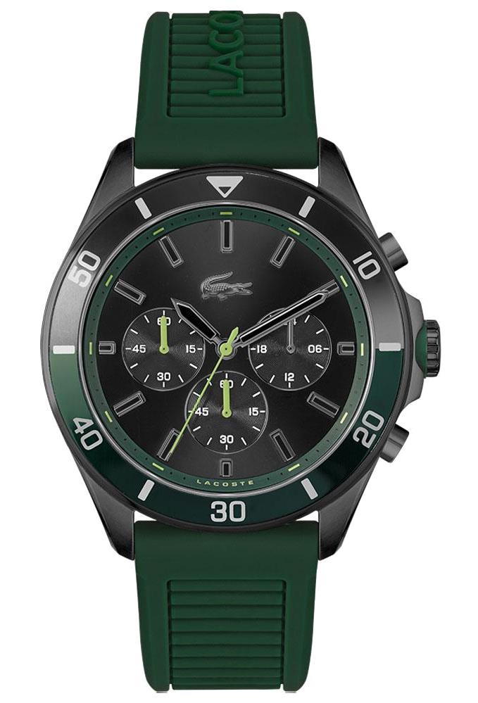 Lacoste LAC2011153 Takvimli 44 mm Yeşil Silikon Kordon Analog Erkek Kol Saati