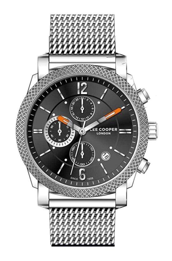 Lee Cooper LC07108.350-NL Takvimli 44 mm Çelik Kordon Analog Erkek Kol Saati