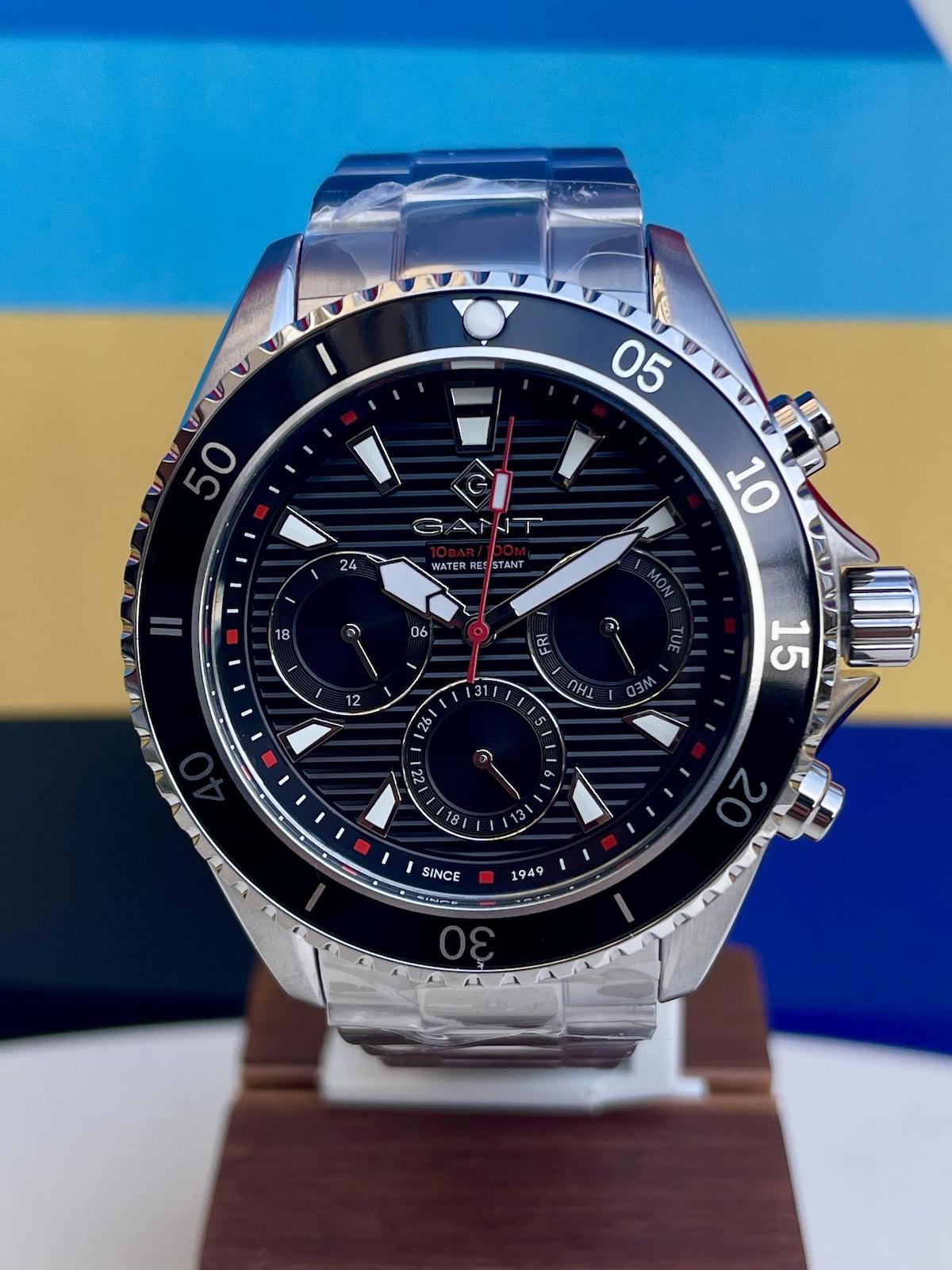 Gant G184001 Takvimli 44 mm Çelik Kordon Analog Erkek Kol Saati