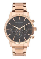 Lee Cooper LC07365.460-NM Takvimli 45 mm Rose Gold Çelik Kordon Analog Erkek Kol Saati